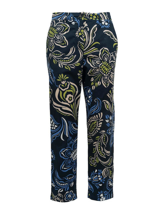 Marella Women's High Rise Fabric Pants in Strai...