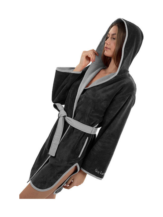Guy Laroche New Comfy Women's Hooded Bathrobe B...