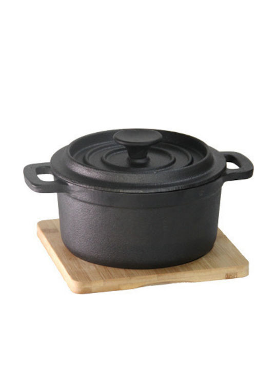 Raki Round Cast Iron Dutch Oven 13.5x13.5cm