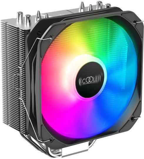 PCCOOLER Ventilator De Răcire CPU Pentru Priza 115x/1200/AM4/AM5 Cu Iluminare ARGB
