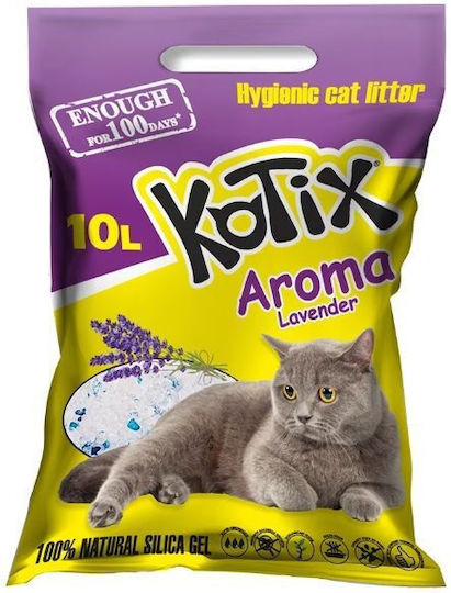 Silicat Nisip Cristalin Pentru Pisici Cu Miros De Lavandă 4kg / 10lt