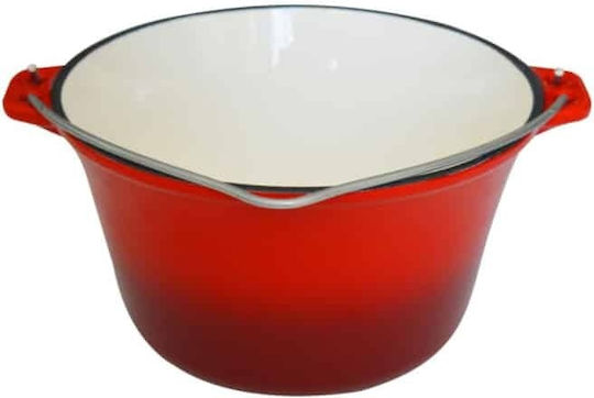 Enameled Cast Iron Pot Κατσαρόλα για Camping 3000ml