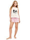 Gisela Summer Women's Pyjama Set White