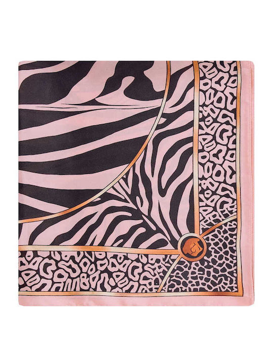 Celestino Γυναικείο Μαντήλι Animal Print Ροζ