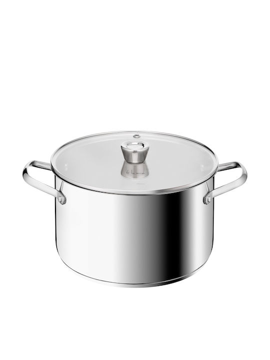 Tefal Emotion+ Βαθιά Ανοξείδωτη Κατσαρόλα 9.6lt / 28cm