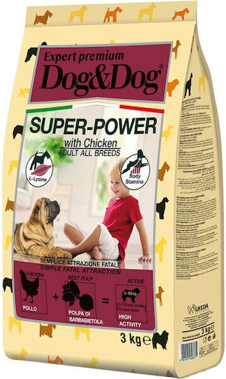 Dog&Dog Expert 3kg Hrana Uscată Pentru Câini Cu Pui Și Carne