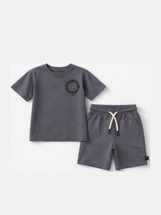 Gang Kids Set with Shorts Summer 2 Pieces Grey ...