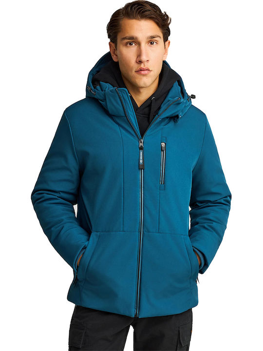 Funky Buddha Χειμωνιάτικο Μπουφάν Indian Teal
