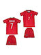 Kids Football Set Ronaldo Portugal National Team Mundial 2026 Red Balón De Oro Red Unisex Kids Fj3450