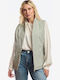 Long Women's Sleeveless Jacket for Winter Green