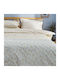 Charalambidis Textiles Ρετρό Σετ Σεντόνια Υπέρδιπλα 220x260εκ. Μπεζ (4τμχ)
