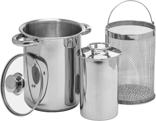 Browin Rostfreier Stahl Topf Fritteuse 4lt