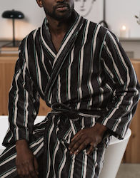 Klotsotiras Anais Bathrobe Anthraki Stripe