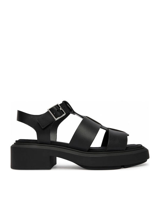 Leather Sandals Black