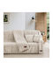 Sofa Throw 2 Seater Fur 180x250cm Ecru