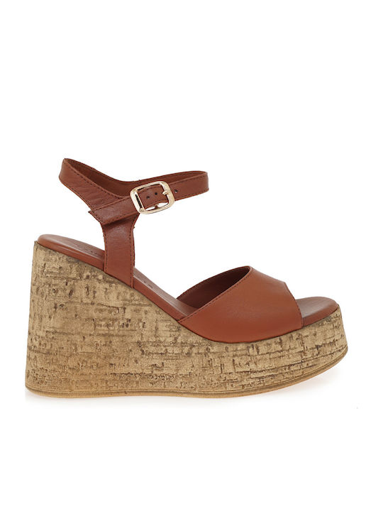 Tsakiris Mallas Women's Tabac Brown Platforms