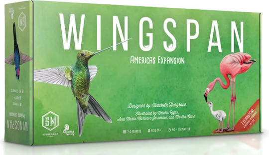 Επέκταση Παιχνιδιού Wingspan: Americas για 1-5 Παίκτες 10+ Ετών (EN) Stonemaier Games