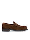 Suede Ανδρικά Loafers σε Καφέ Χρώμα