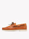 Deri Herren Bootsschuhe in Orangen Farbe
