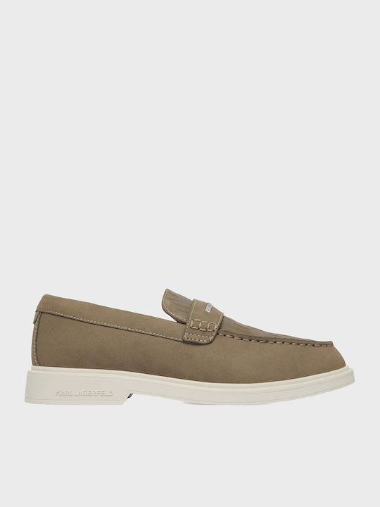 Karl Lagerfeld Ανδρικά Loafers σε Πράσινο Χρώμα