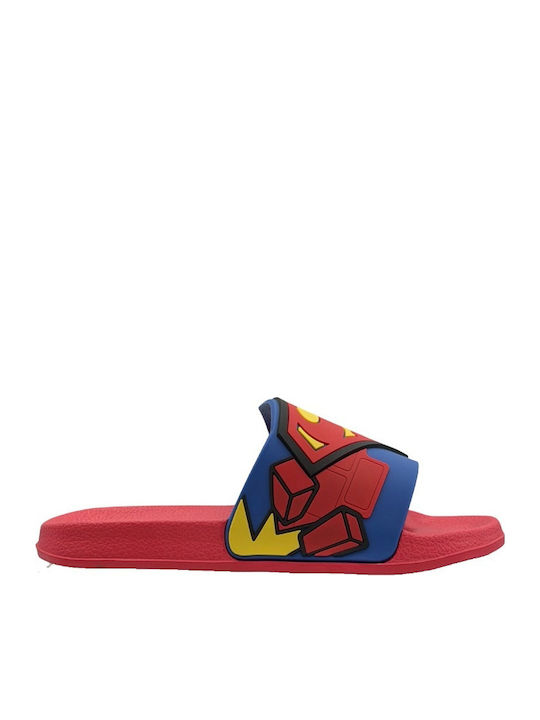 Disney Παιδικές Σαγιονάρες Κόκκινες Superman