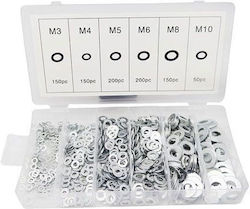 Ansin Unterlegscheiben Aluminium 900 Stück Lock Washer Sortiment