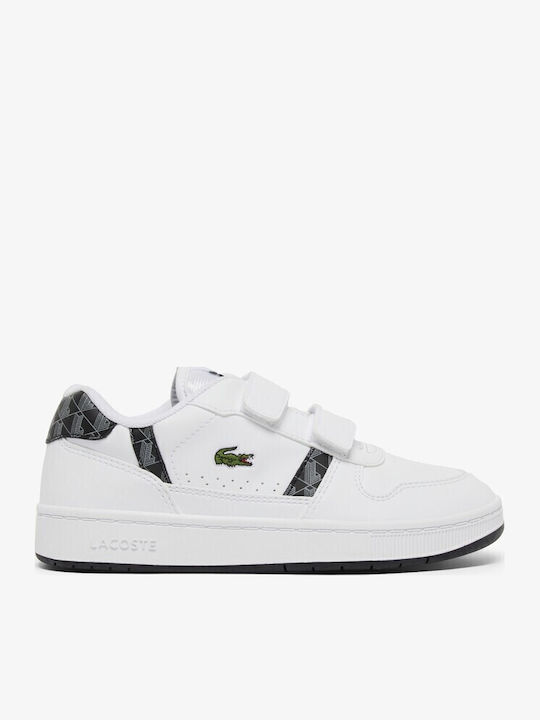 Lacoste T-clip Детски Маратонки с Велкро Бели