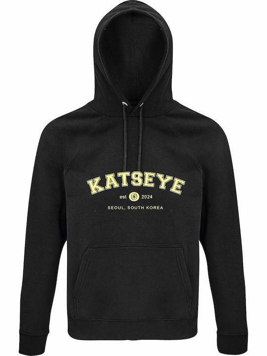 kirikoko Kids Sweatshirt with Hood Black Katsey...