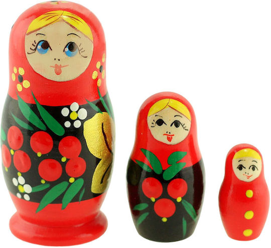 Azhna Διακοσμητική Κούκλα από Ξύλο 7cm