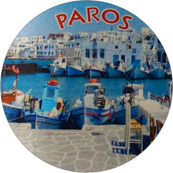 Μαγνητάκι Γυάλινο 34mm Τοπίο Πάρος