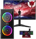 Vengeance Marshal-V6 Desktop PC (Ryzen 3-3200G/8GB DDR4/240GB SSD/No OS) + Lenovo LEGION IPS Gaming Monitor 23.8″