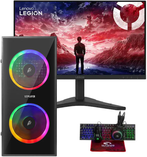 Vengeance Marshal-V6 Desktop PC (Ryzen 3-3200G/8GB DDR4/240GB SSD/No OS) + Lenovo LEGION IPS Gaming Monitor 23.8″