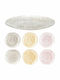 Lumarko Round Shallow Glass Serving Plate with Diameter 32cm