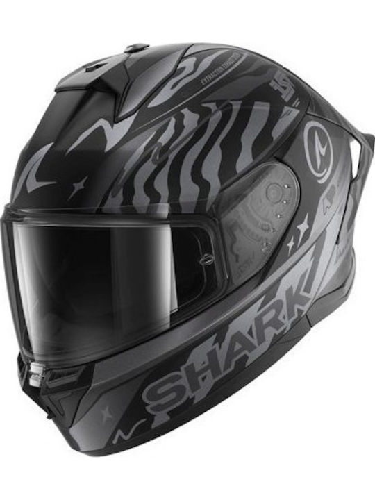 Shark Cup Speed-Fancy Mat Black/Grey Motorcycle...