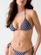 Bikini Triangle With Padding Blue