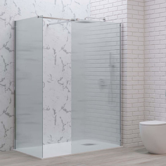 Karag Walkin 2 Fixed Side for Shower 90x200cm Flute Cromo 5206836663005