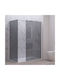 Karag Walkin 2 Feste Seite für Dusche 90x200cm Rauchgase Weiß 5206836663111