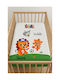 Set Baby Crib Cotton White Sheets 100x150cm 3 Pieces