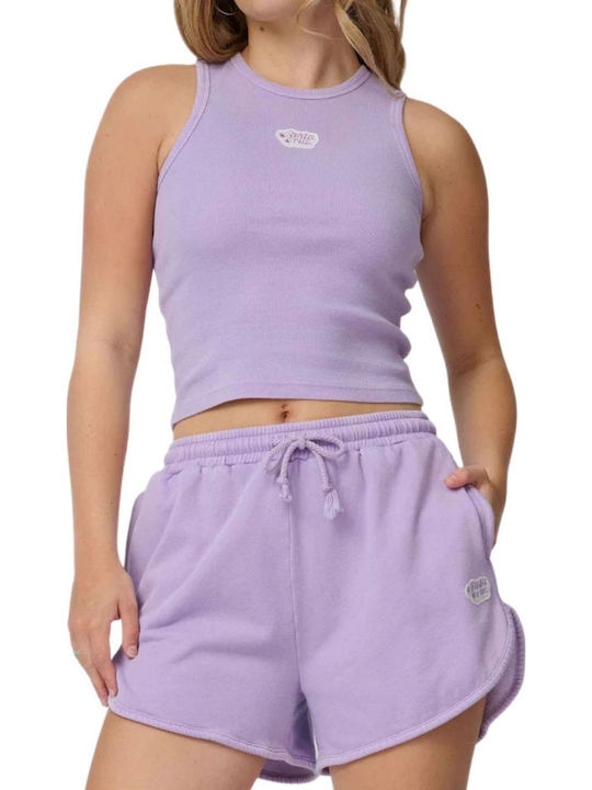 Women's Sleeveless Purple Blouse