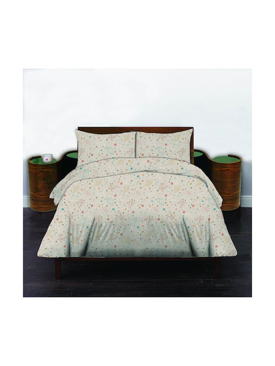 Set Cearceafuri Semi Dublu Bumbac Bej 170x260cm Set Cearceafuri Semi Dublu Bumbac Bej 170x260cm