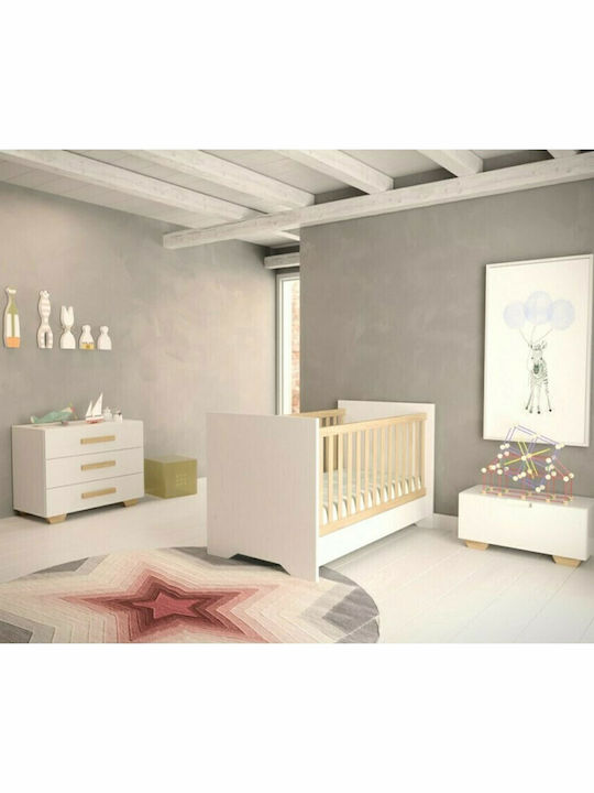 Asterias Bebe Βρεφική Κούνια Ναταλία με Στρώμα x