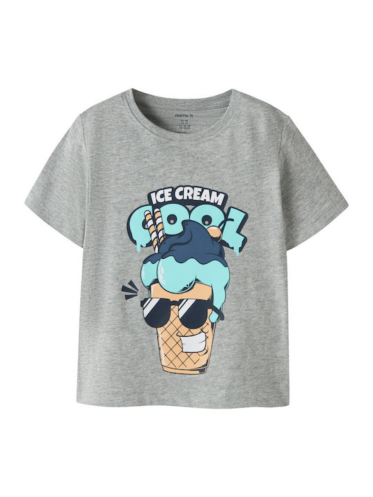 Name It Παιδικό T-shirt Γκρι