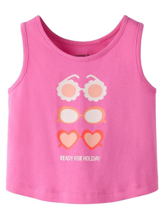 Name It Kids Top Sleeveless Pink Intense