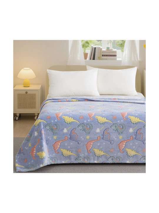 Κουβέρτα Fleece Φωσφορίζουσα Φωσφοριζέ 220x160εκ.