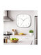 Galifas Galifas Metallische Wanduhr Silber 29x29cm