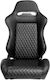 Sport Sitz Leder Luxus Schwarz Links