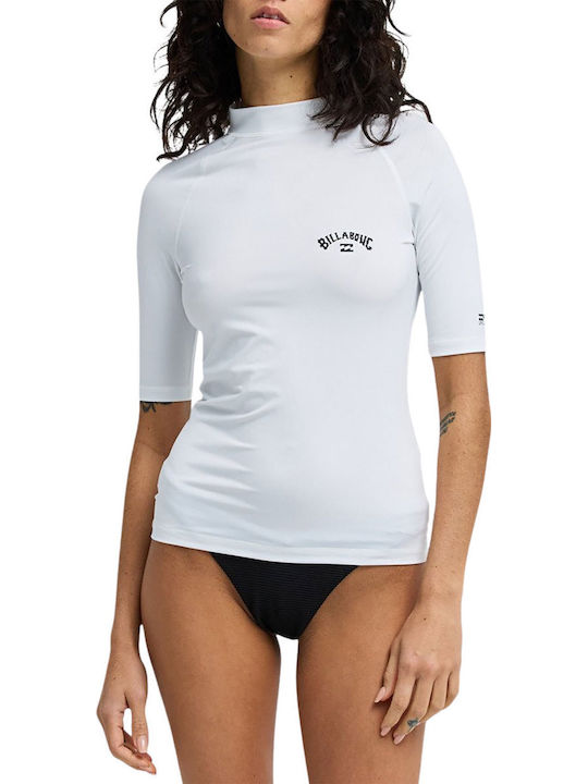 Billabong Tropic Surf Women's Short Sleeve Sun Protection Shirt White