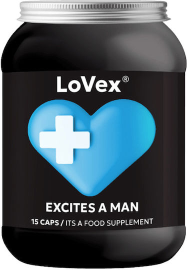 LoVex Excites A Man Ειδικό Συμπλήρωμα Διατροφής 15 κάψουλες
