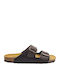 Barna Apure Leder Herrensandalen in Braun Farbe
