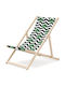 Deckchair Dtx-11 Wooden With Black Fabric 50 Pieces 85x60x91cm